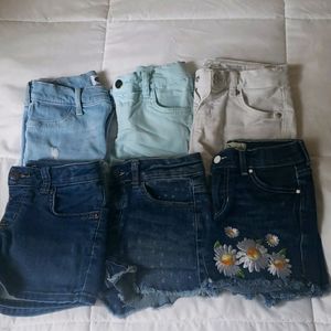 Girls jean shorts size 7 8